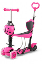 5 in 1 Kids Scooter 3 Wheels Kick Scooters Adjustable Seat Led Light Up