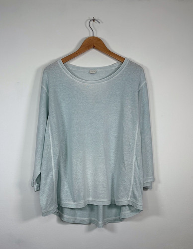 Poetry light blue round neck - blue,