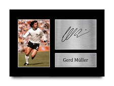 Gerd Muller Signed Pre Printed