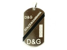 DG Dolce Gabbana Dog Tag Pendant Top