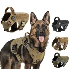 Military Large Dog Harness Training Vest French Bulldog German Shepherd Malinois