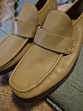 Men's Cream Size 8 Yves Saint Laurent Shoes Slip On Loafers In VGC Smart Casual