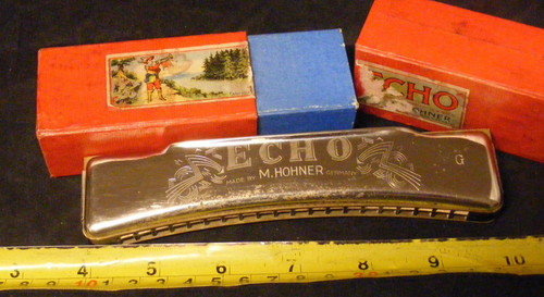 Vintage harmonica mouth organ - vintage,