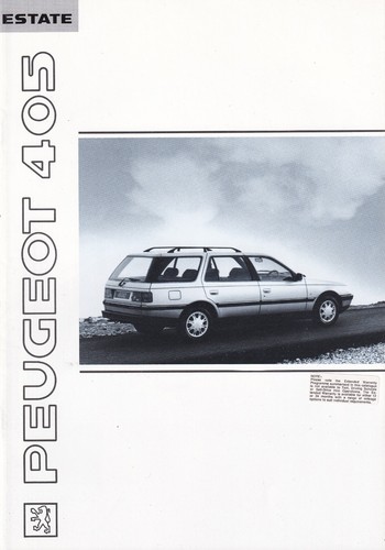 Car brochure peugeot 405 - car,