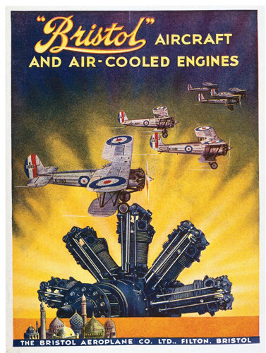 Vintage bristol aircraft - vintage,