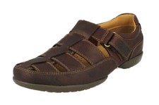 MENS CLARKS RECLINE OPEN CLOSED TOE SANDAL
