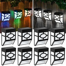 4/8X Solar Wall Fence Lights