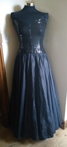 Black sequin satin bernshaw - &,
