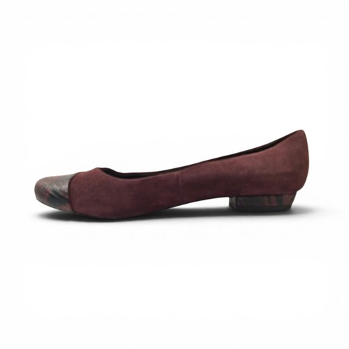 Clarks shoes burgundy - shoes, suede