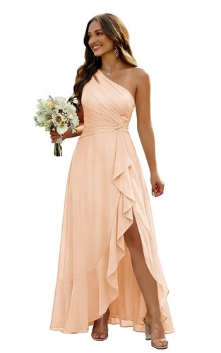 One shoulder ruched - one,