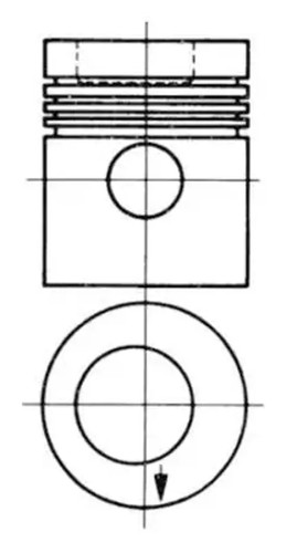 Engine piston 93882630