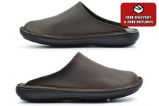 Mens Leather Slippers Mens