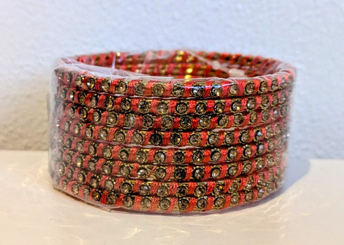 Set pink bangles with - set, of