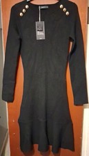 Ladies Black Woolly Jumper