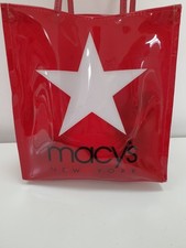 Macy's New York Red PVC Tote Bag Limited Edition