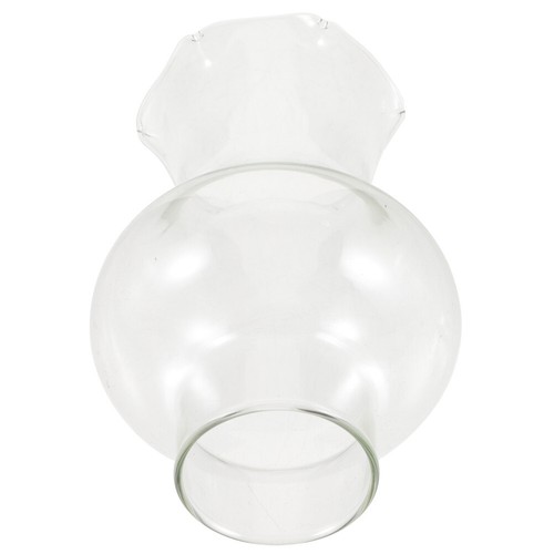 Clear glass oil lamp - lamp, chimney