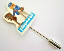 E20) Vintage Playmobil toys toy traffic warden figure tie lapel stick pin badge