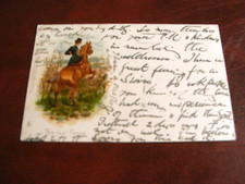 ORIGINAL  EARLY HARRY PAYNE SIGNED TUCK  MILITARY POSTCARD, THE LAST FENCE.