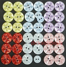 Round Baby Star Buttons 11.5mm 14mm or 16.5mm Choose Pack Size 10 or 20 buttons