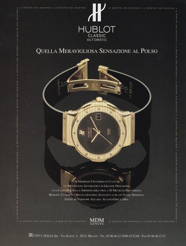 Hublot magazine print ad - ,