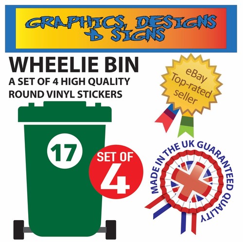 Wheelie bin numbers - bin, custom