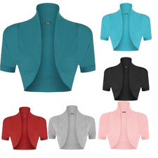 New Ladies Shrug Short Sleeve