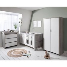 Tutti Bambini Modena 3 Piece Room Set White & Grey