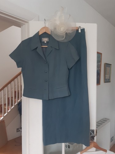 Monsoon teal skirt suit - teal,