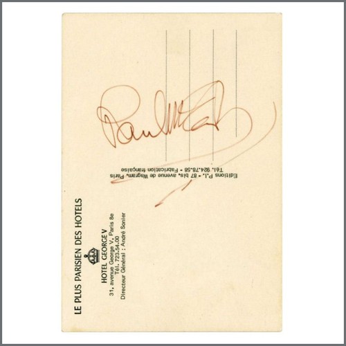 Paul mccartney autographed - mccartney,