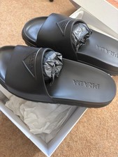 PRADA Soft Slide Sandals Black