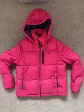 Women’s  Pink Jack Wills Puffer Jacket Padded Coat 10 Quilted Puffa Winter