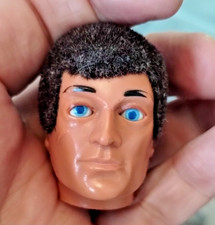 Action Man Vintage Palitoy Eagle Eyed Brown Head (eyes work)  (JJBX)