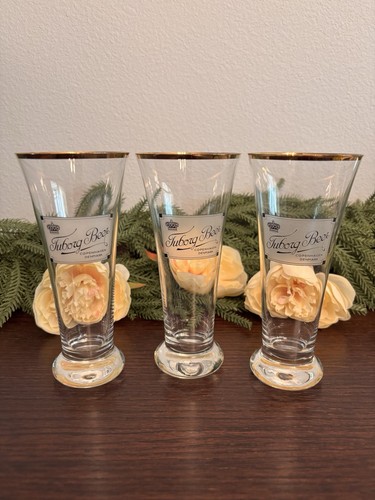 Tuborg vintage beer glasses - tuborg,
