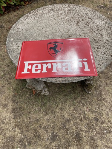 Ferrari painted sign steel - sign, on