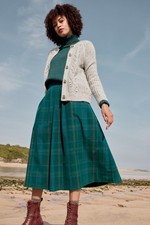 Seasalt Women's Skirt - teal Day Dream Cord Midi Skirt - Regular - Seven Bays La