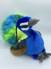 Floppy Bird Peacock Plush