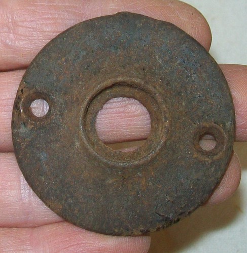 Antique door knob rosette - door,