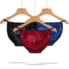 Mens Satin Silk Briefs