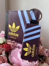 Adidas Originals Shoebox Style Claret & Blue Mens Wallet & Keyring