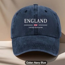 ENGLAND UNION JACK   BASEBALL CAP☆ New☆ Adjustable☆ BLACK, GREY or NAVY☆