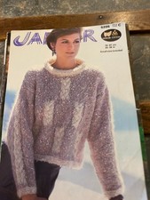 Jaeger Lady's Cropped Sweater Knitting Pattern Mohair Cotton 30 - 38" 5205