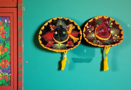 Mexican mini sombreros - sombreros, 5"