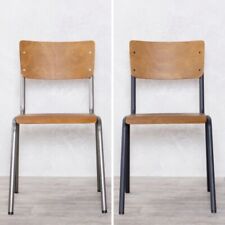 WOOD AND METAL RESTAURANT CHAIRS GUNMETAL AND BLACK DINING CHAIRS CAFE CHAIRS