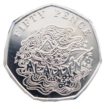 Uncirculated Rare 50p coin