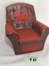 Sindy Settee 1976 Red Living Room Furniture Sofa Vintage Couch Doll armchair 