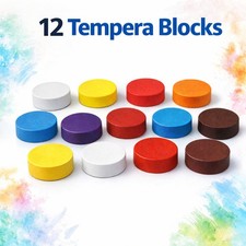 12 Mixed Tempera Colour