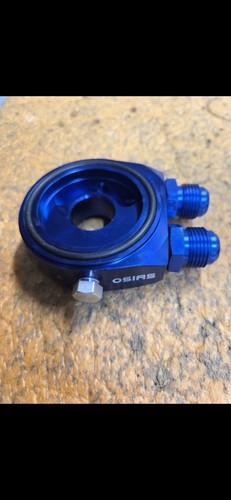 Blue oil cooler filter - oil,