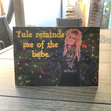 David Bowie Labyrinth Christmas Card: 13 x 18cm