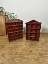 2 X Vintage Wooden Curio