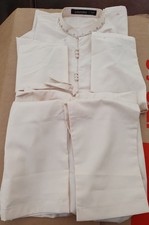 Edenrobe ethnic boys lightweight Shalwar Kameez co ord set age 7/8 cream 